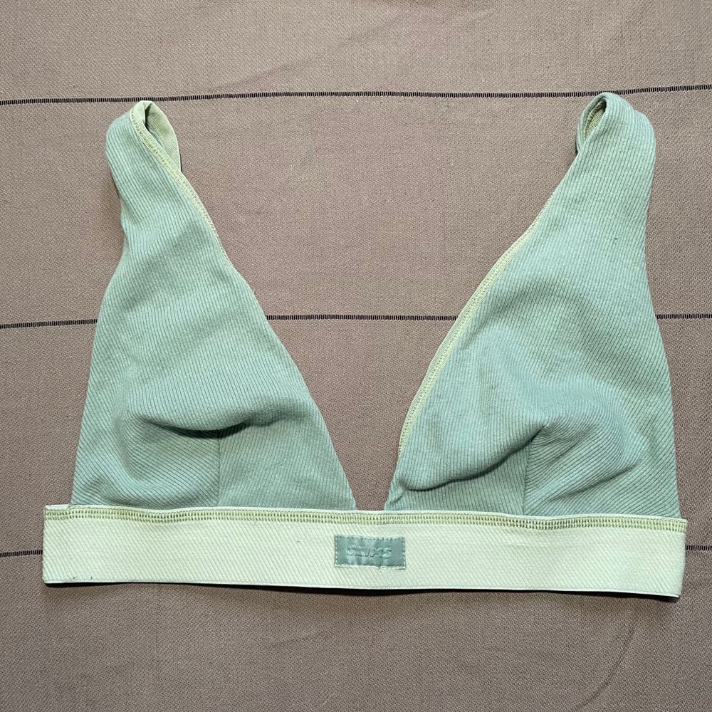 SKIMS Cotton Plunge Bra